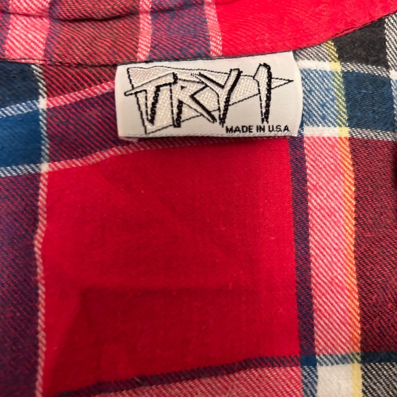 Vintage Try 1 flannel - Picture 3 of 7